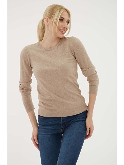 Fashion Friends Regular Fit Bisiklet Yaka Kazak 25K0777K1 - S000485318-26429