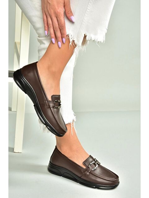 Fox Shoes Kahverengi Kadın Ayakkabı T5550814 - S000401178-19413