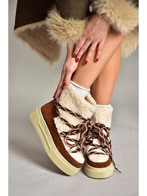 Fox Shoes T4765007 Taba Kadın Bot - S000298406-37454