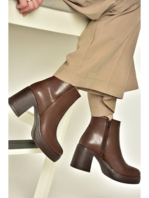 Fox Shoes T8201974 Kahverengi Kadın Bot - S000285969-19413