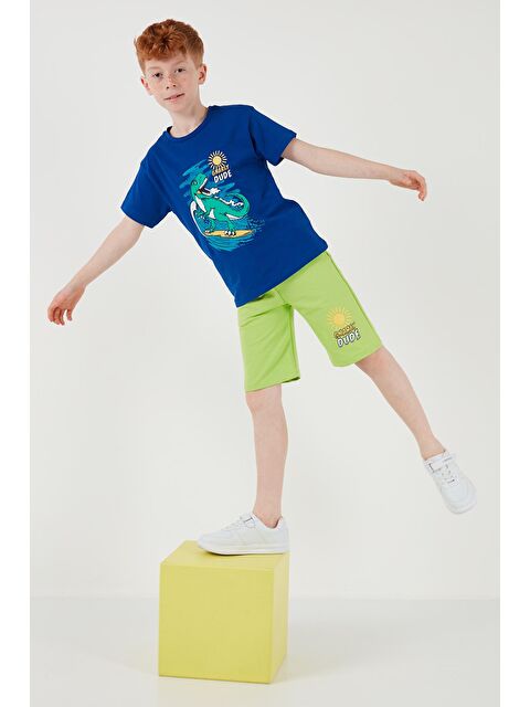 Lela Pamuklu Regular Fit Bisiklet Yaka Şortlu Alt-Üst Takım 6212019 - S000159687-23710