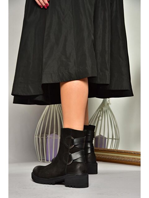 Fox Shoes T6540471 Siyah Kadın Bot - S000298414-19351