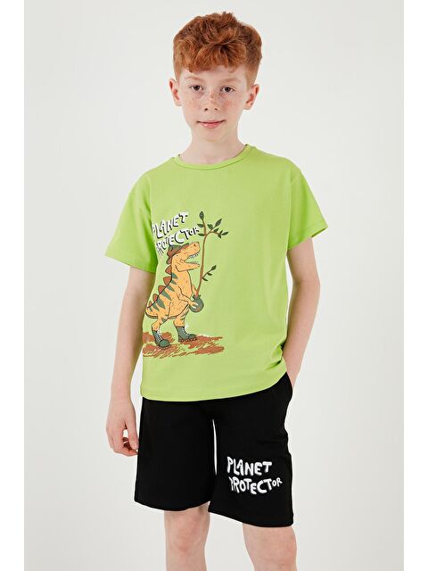 Lela Pamuklu Regular Fit Bisiklet Yaka Şortlu Alt-Üst Takım 6212009 - S000159690-19972