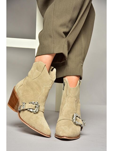 Fox Shoes T3803950 Bej Kadın Bot - S000298415-19928