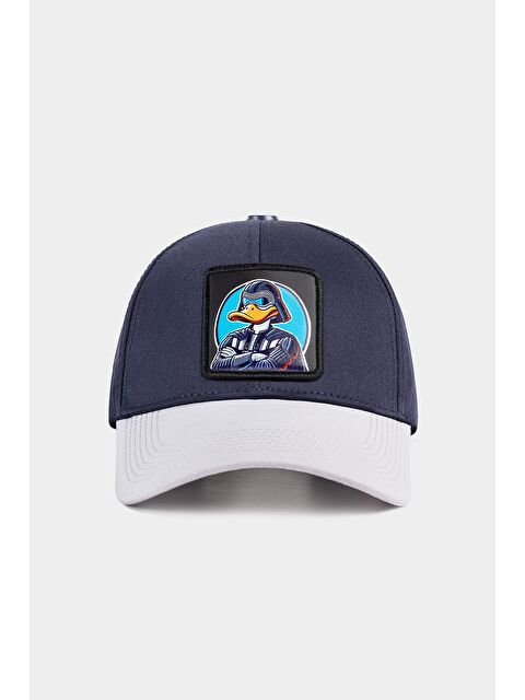 BlackBörk Six Duckside Logolu Beyaz-Lacivert Beyzbol Şapka
