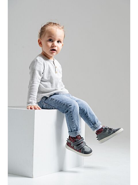 Mnpc Erkek Çocuk Gri Hakiki Deri Suya Dayanıklı Anatomik Günlük Bot - S000447463-20600