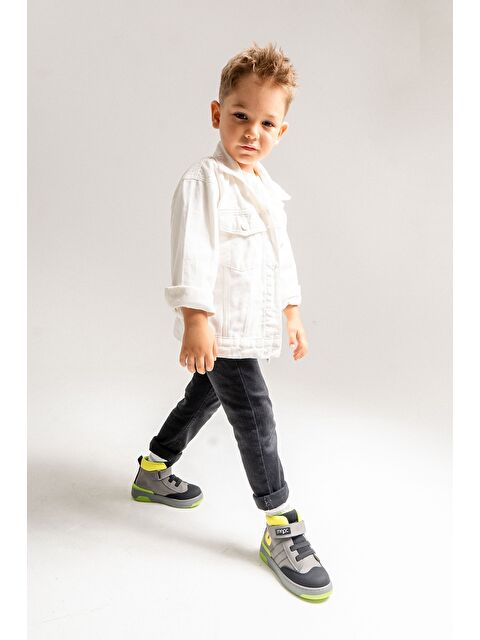 Mnpc Erkek Çocuk Gri Hakiki Deri Anatomik Günlük Bot - S000447507-20600