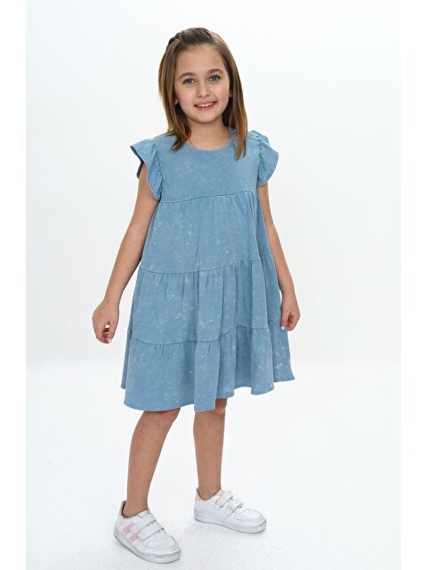 Toontoykids Kız Çocuk Yıkamalı Elbise - S000359709-17234