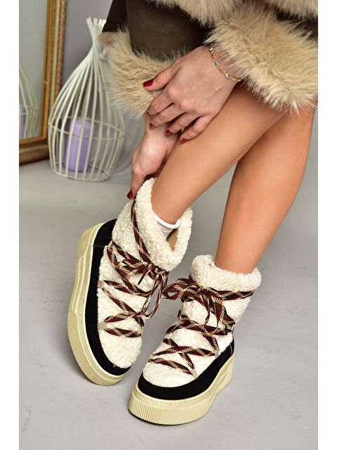 Fox Shoes T4765007 Siyah Kadın Bot - S000298406-19351