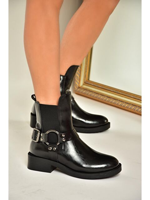 Fox Shoes T8208810 Siyah Kadın Bot - S000298405-19351