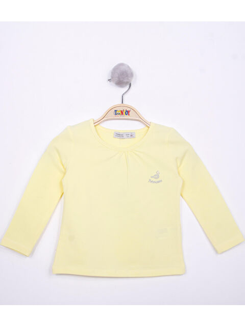 Toontoykids Kız Çocuk Göğsü Princess Nakışlı Tişört - S000359711-20072