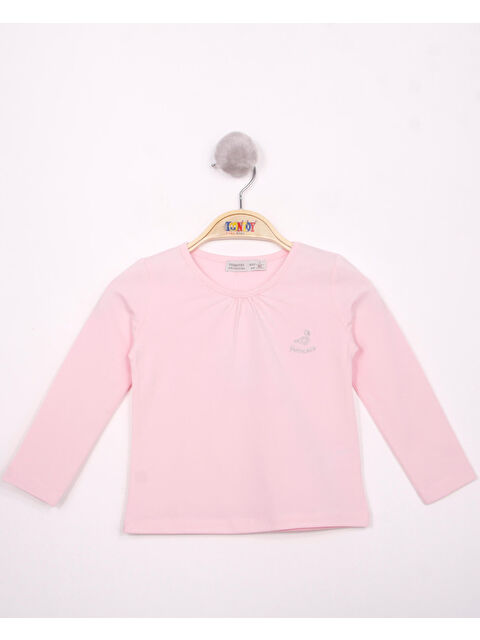 Toontoykids Kız Çocuk Göğsü Princess Nakışlı Tişört - S000359711-20020