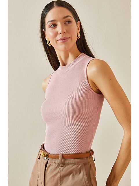 Xhan Pudra Hakim Yaka Kaşkorse Bluz 5YXK2-48731-50 - S000229764-7152