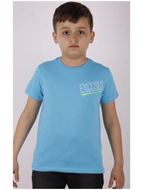 Toontoykids Erkek Çocuk Excuses Baskılı Cepli Tişört - S000359714-20055