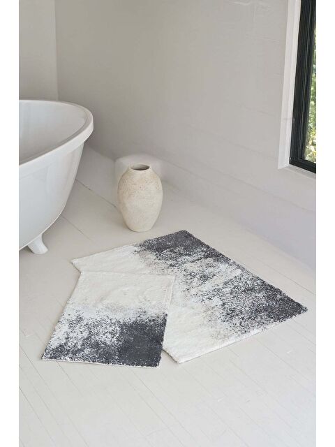 İrya Nera 2'li Banyo Paspası 40x60+60x90 Koyu Gri - S000503569-29351