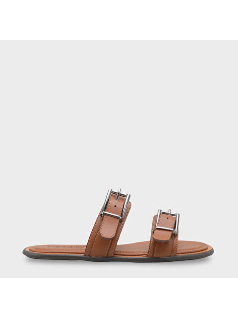 Capone Outfitters Madalyn Çift Tokalı Düz Topuklu Kadın Terlik Kadın Terlik - S000514219-14955