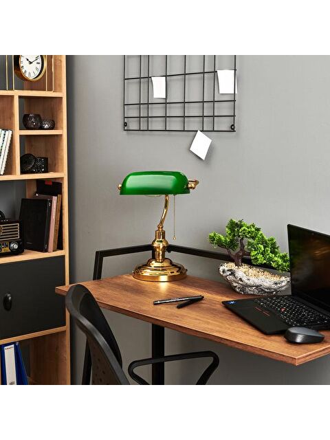 Nisa Luce Banker Masa Lambası - Altın - S000475600-20076