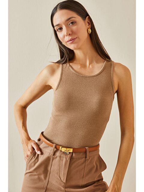 Xhan Bej Kalın Askılı Kaşkorse Bluz 5YXK2-48734-25 - S000229765-19928