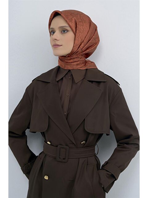 ARMİNE Saf İpek Twill Eşarp 9537D 34 - S000505014-18657