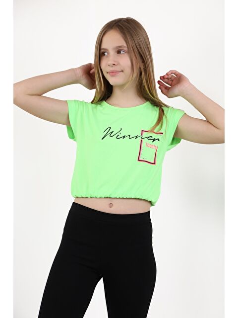 Toontoykids Kız Çocuk Baskılı Tişört - S000376316-18194