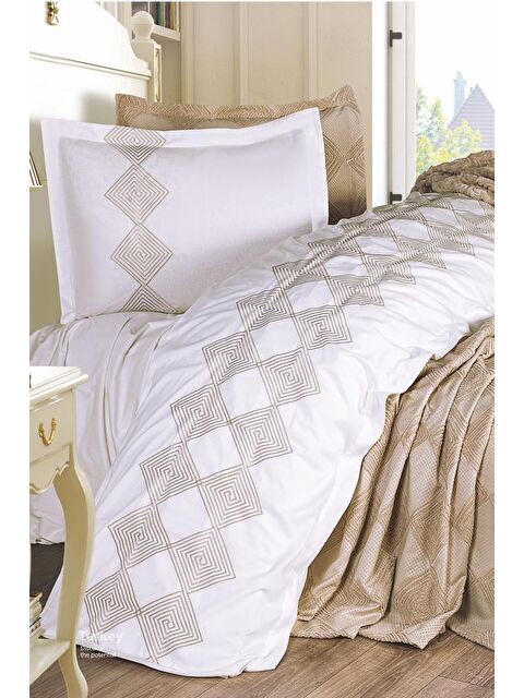 Çeyiz Diyarı Seher 10 Parça Çeyiz Seti Cappucino - S000495082-19413