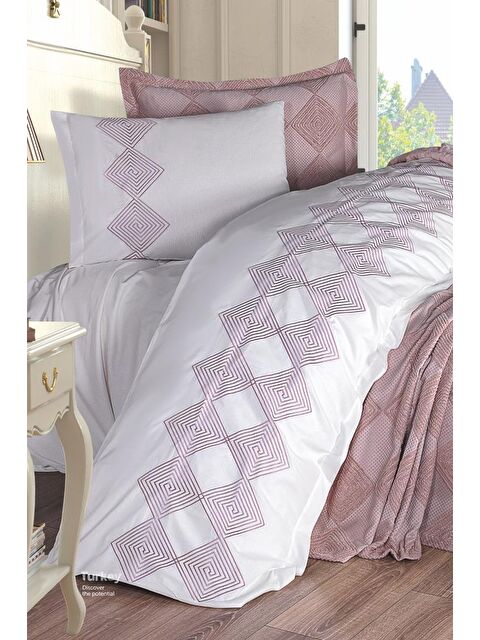 Çeyiz Diyarı Seher 10 Parça Çeyiz Seti Pudra - S000495084-7152