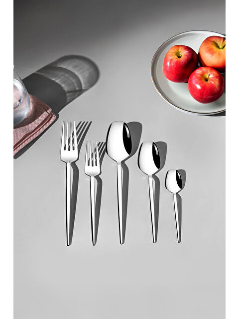 Nehir Milas Sade 12 Kişilik 60 Parça Kutulu Çatal Kaşık Takımı - S000495088-18105