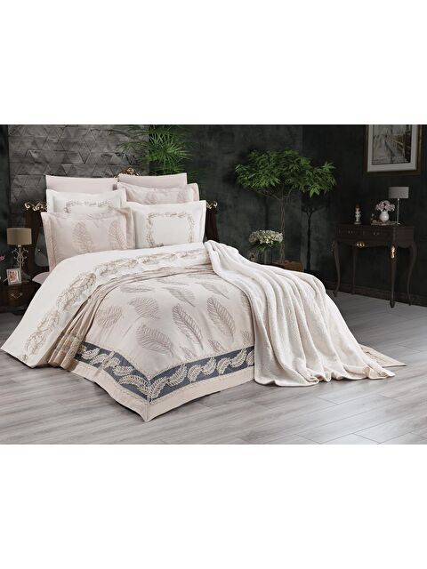 Çeyiz Diyarı Çeyizdiyarı Trend 10 Parça Gelin Seti Cappucino - S000495092-19413