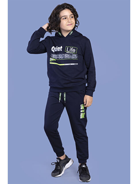 Toontoykids Erkek Çocuk Kapüşonlu Baskılı EşofmanTakımı - S000270999-21164