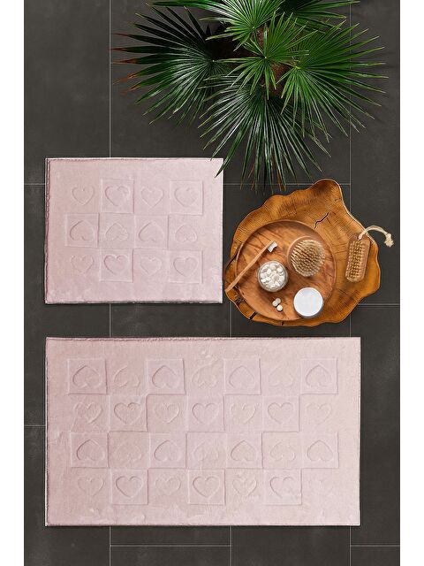 Merinos Pamella 2 Li Banyo Paspas Takımı Bliss Pudra PUDRA - S000503579-7152