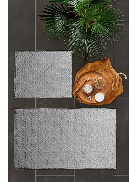 Merinos Pamella 2 Li Banyo Paspas Takımı Flex Gri GRI - S000503586-20600