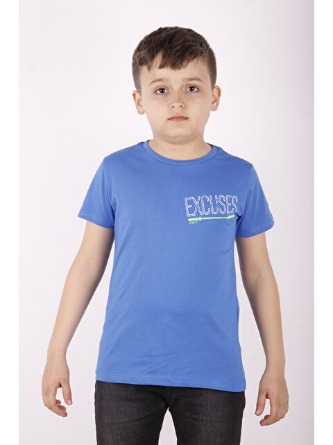 Toontoykids Erkek Çocuk Excuses Baskılı Cepli Tişört - S000359714-23710