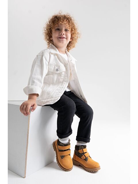 Mnpc Erkek Çocuk Sarı Hakiki Deri Suya Dayanıklı Günlük Bot - S000446448-23710