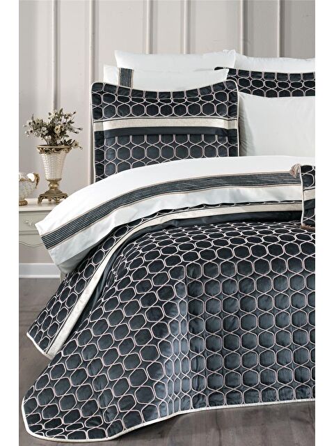 Çeyiz Diyarı Valeron 10 Parça Çeyiz Seti Antrasit - S000495118-29666