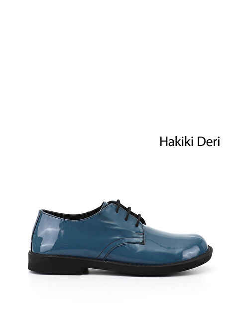 GÖNDERİ(R) Kadın MAVİ Bağcıklı Hakiki Deri Oxford Ayakkabı - S000493616-17234