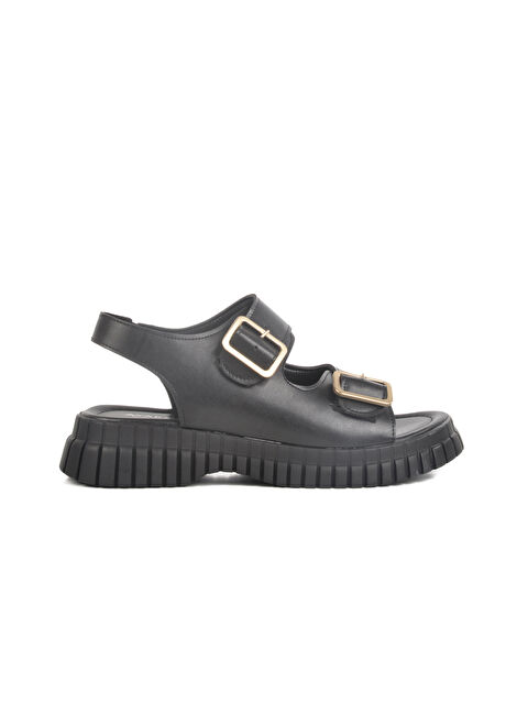 Ayakmod Siyah Kadın Sandalet 261176 Z - S000369971-19351