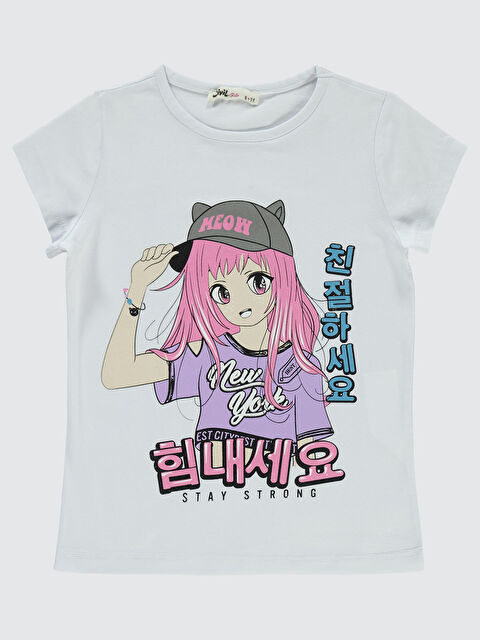 Civil Girls Kız Çocuk Tişört 6-9 Yaş Beyaz - S000368027-20063