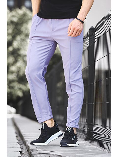 Oksit Duble Paça Fitilli Slim Fit Erkek Eşofman Altı - S000124645-20600