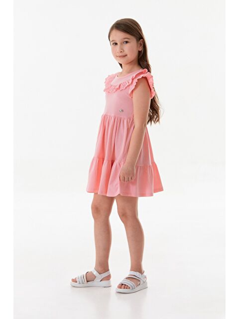 Fullamoda Yakası Güpürlü Kız Çocuk Elbise - S000380780-20024