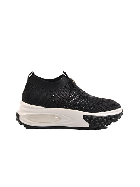 Guja Siyah Triko Hafif Kadın Sneaker 25Y305-4 Z - S000363526-19351
