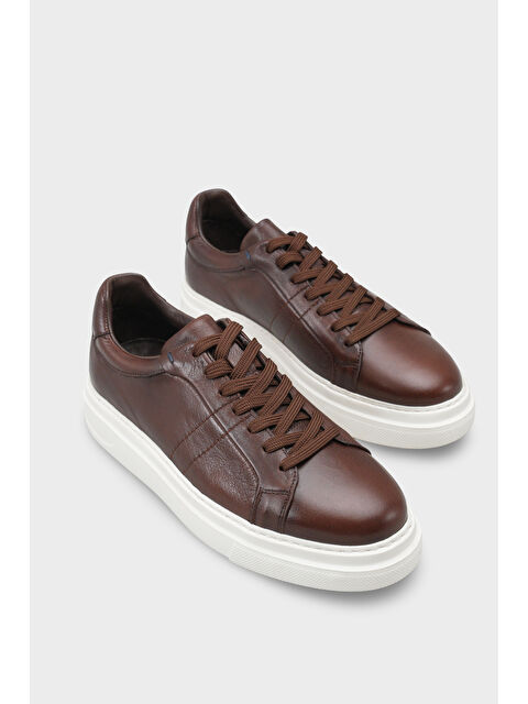 Capone Outfitters Bernardo Hakiki Deri Erkek Günlük Spor Ayakkabı Sneaker - S000530346-19413