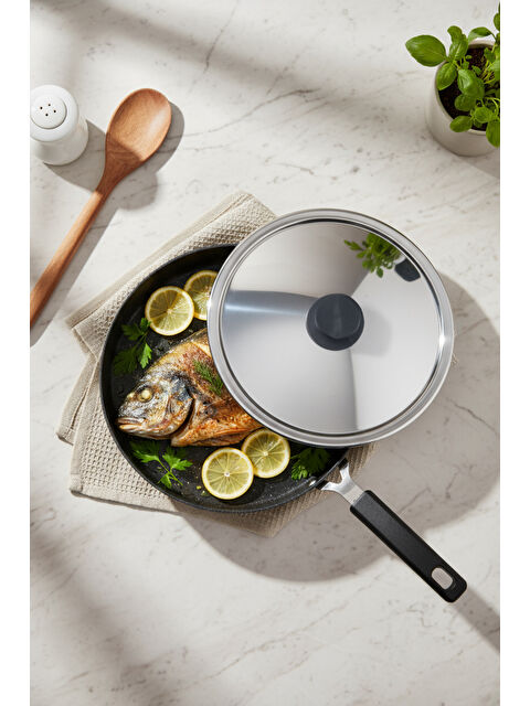 BERNARDO Wave 32cm Granit Balık Tavası