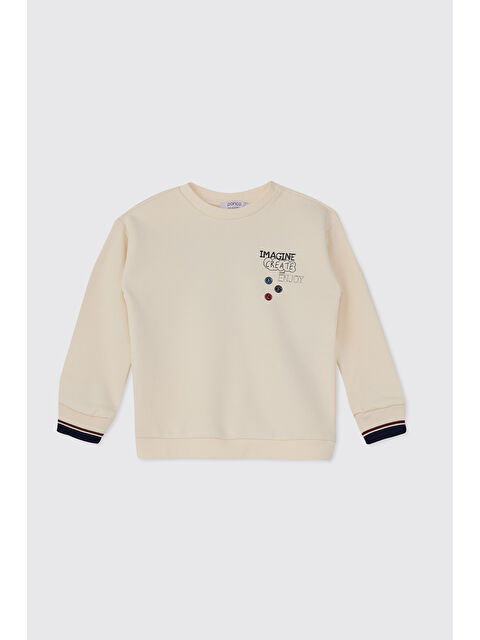 Panço Erkek Bebek Ekru Sweatshirt - S000514217-19965