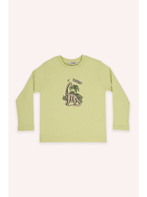 Panço Erkek Çocuk Dinozor Baskılı Pijama Takımı - S000333687-18194