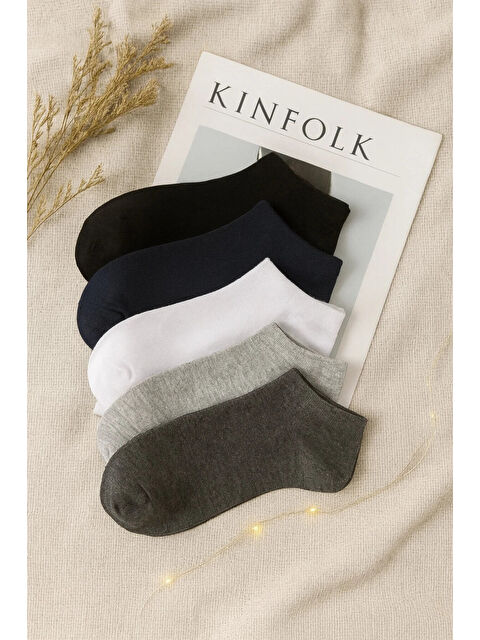 BGK Unisex 5 Li Basic Patik Çorap
