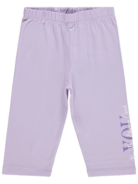 Civil Girls You Baskılı 6-9 Yaş Tayt - Lila 7-8 Yaş - S000526322-475