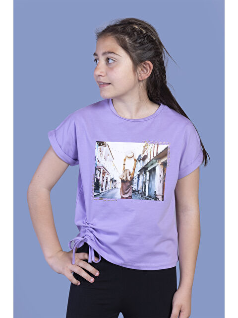 Toontoykids Kız Çocuk Dijital Baskılı Tişört