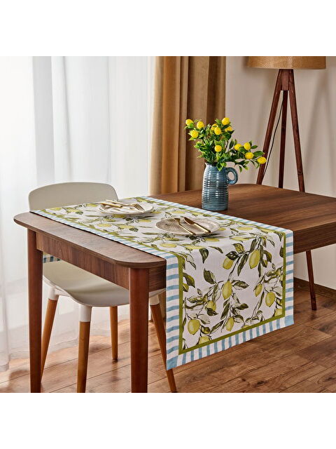 Evidea Soft Lime Cello Elvid Runner - Renkli - 50x130 cm - S000400328-23173