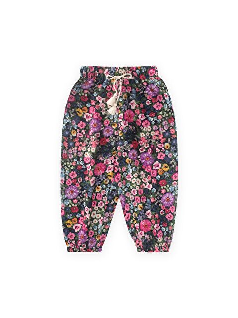 CİGİT Desenli Viskon Şalvar 2-10 Yaş Çiçek Desenli