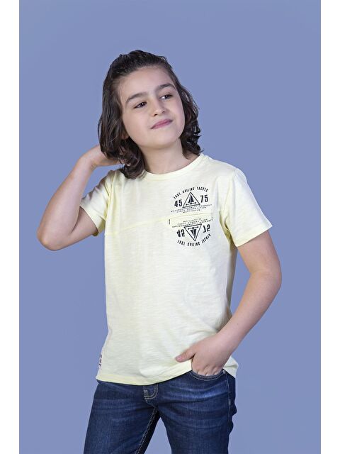 Toontoykids Erkek Çocuk Çizgili Cepli Tişört - S000250880-20072